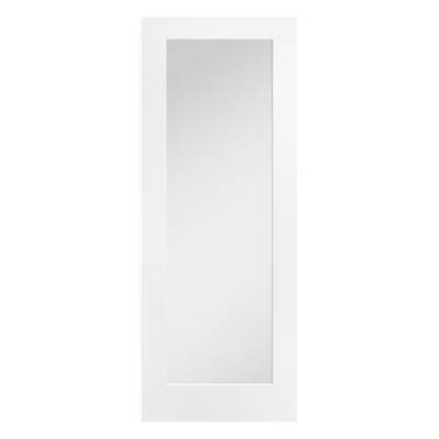 White Pattern 10 Clear Glazed Internal Door Wooden Timber In...